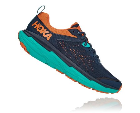 Hoka One One Challenger Atr 6 Moški Trail Tekaški Čevlji Mornarica / Turkizna SI-476928E